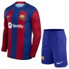 Maglia da Calcio a Maniche Lunghe Barcellona Casa 2023-24 per Bambino